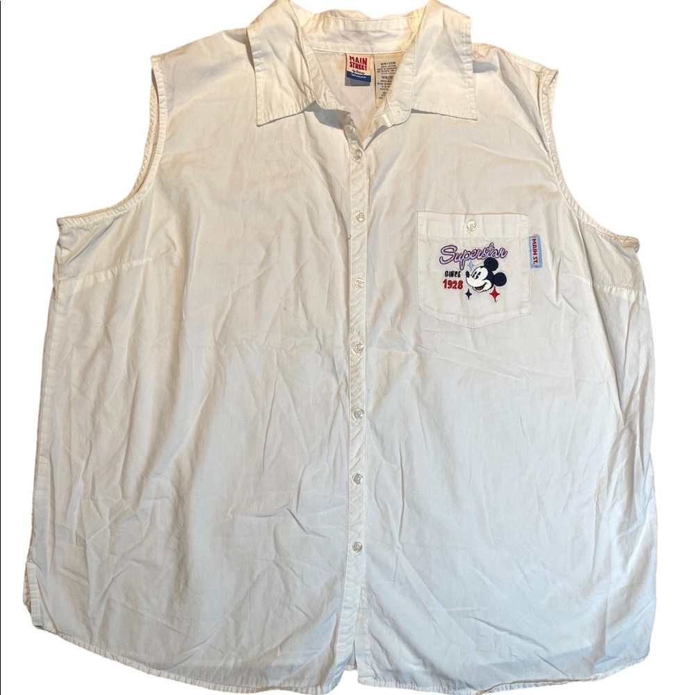 Disney Main Street Button Down Tank